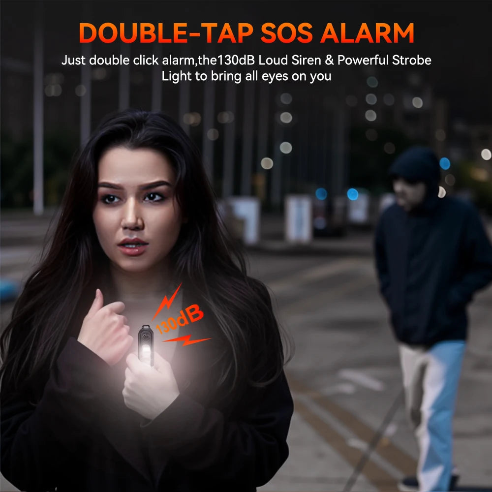 Rechargeable Safety Alarm Keychain