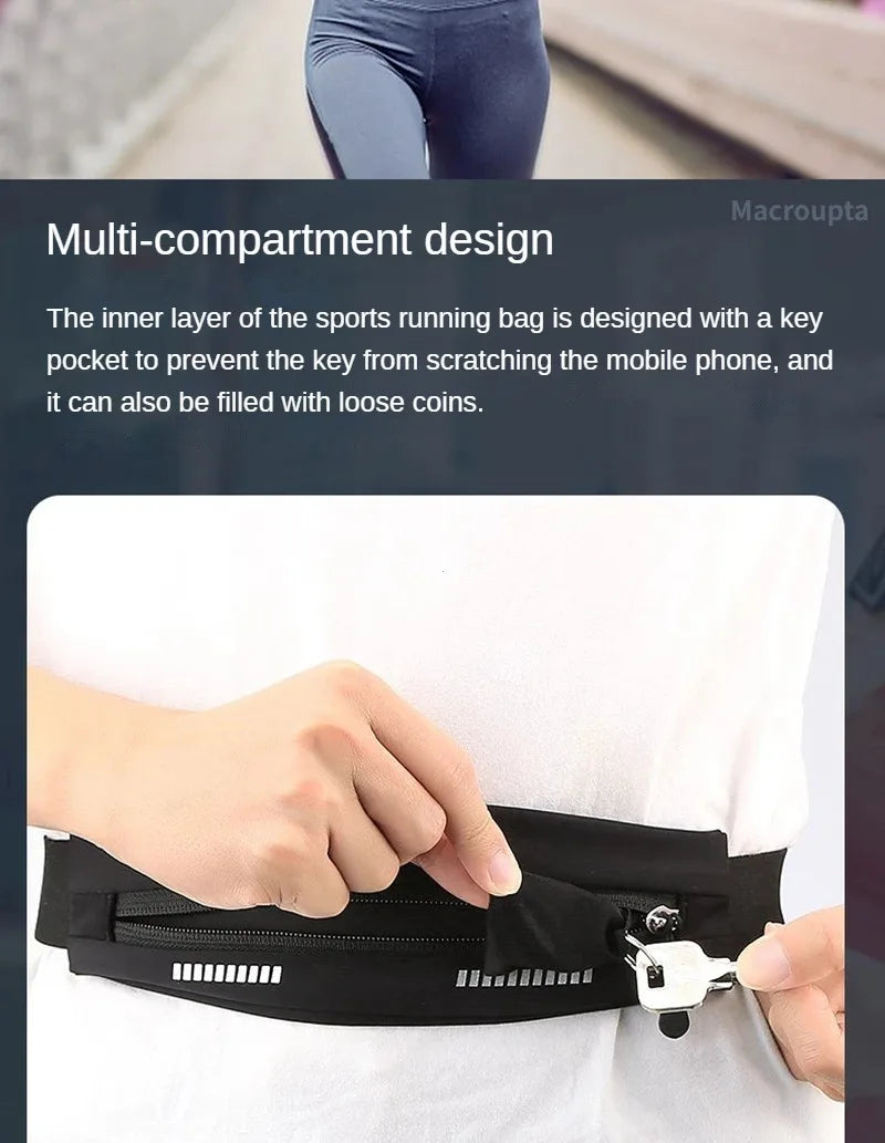 Waterproof Running Belt – Phone & Key Holder