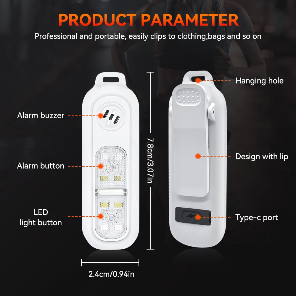 Rechargeable Safety Alarm Keychain