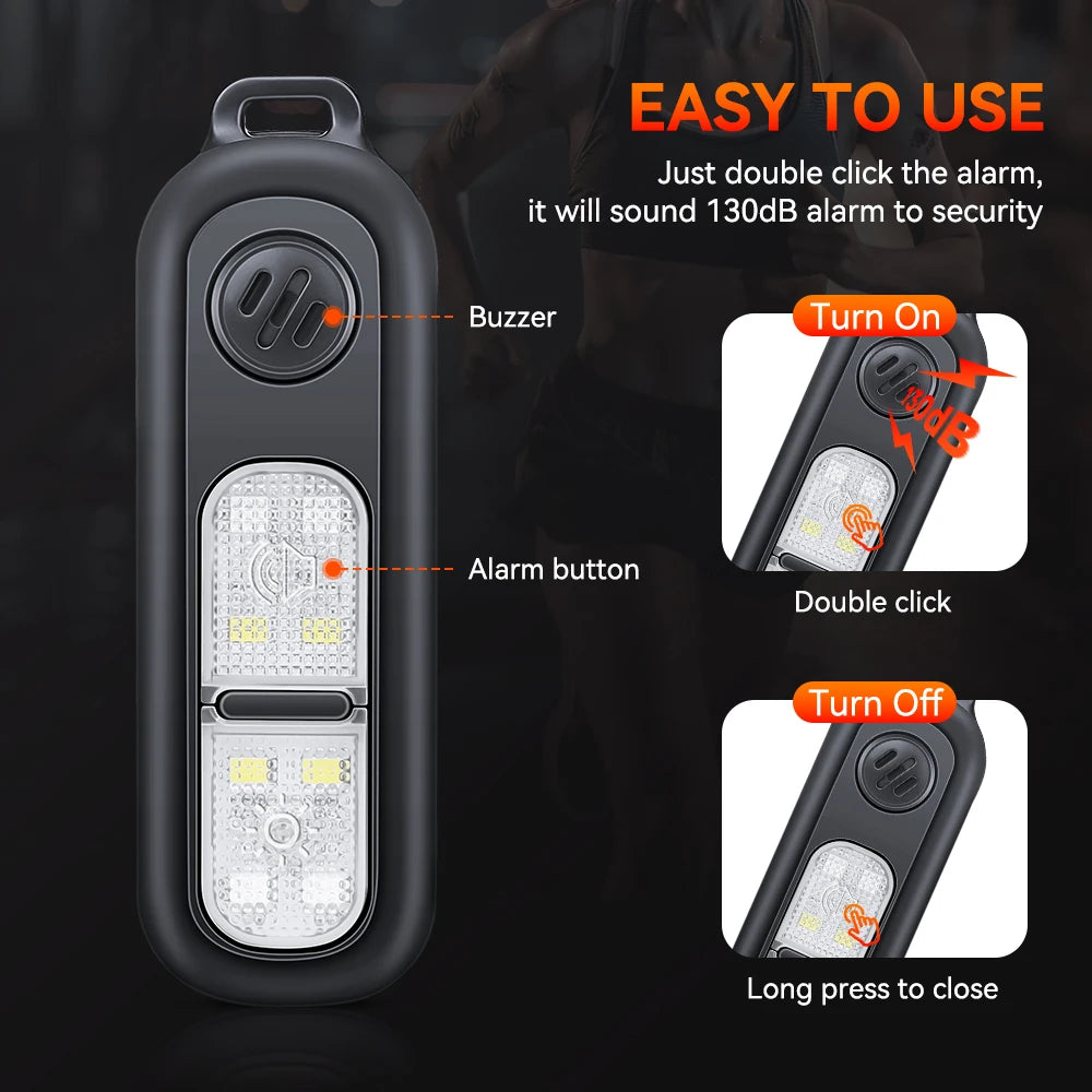 Rechargeable Safety Alarm Keychain