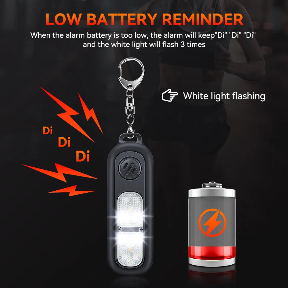Rechargeable Safety Alarm Keychain
