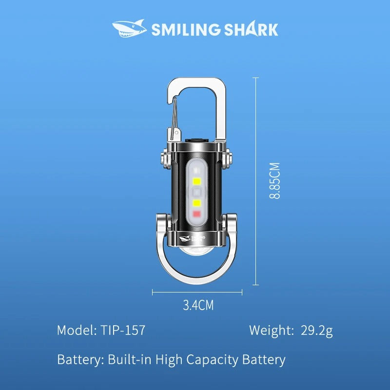 Mini USB Keychain Flashlight – 7 Modes, Super Bright