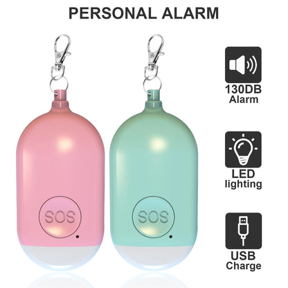 Self Defense Alarm Keychain – 130dB with Flash