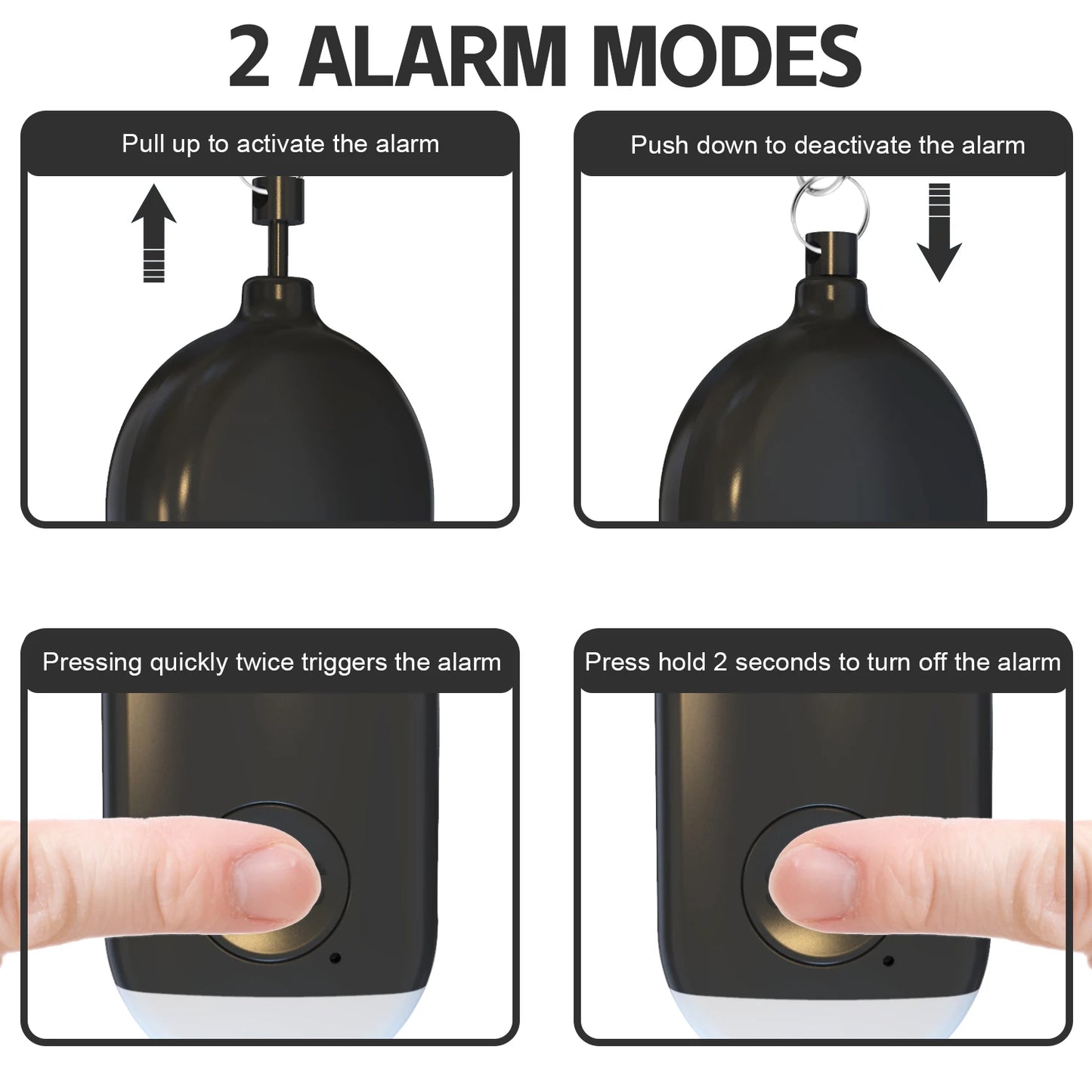 Self Defense Alarm Keychain – 130dB with Flash