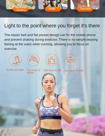 Waterproof Running Belt – Phone & Key Holder