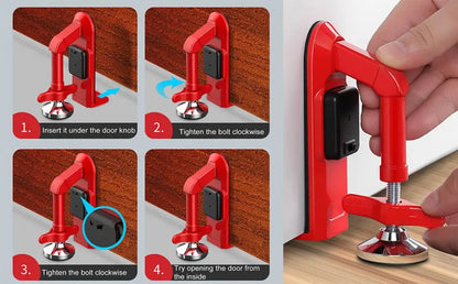 Portable Travel Door Lock + Alarm