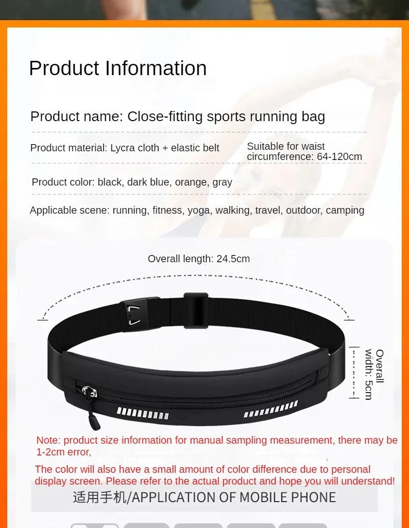 Waterproof Running Belt – Phone & Key Holder