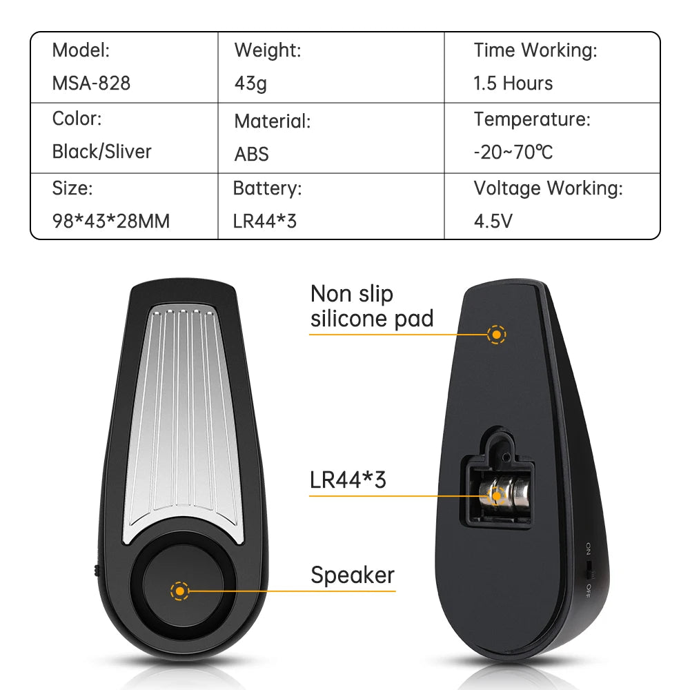 130dB Door Stop Alarm