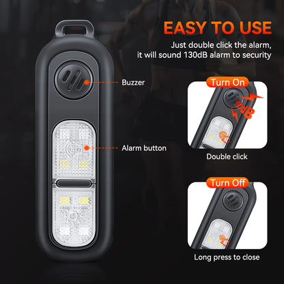 Rechargeable Safety Alarm Keychain